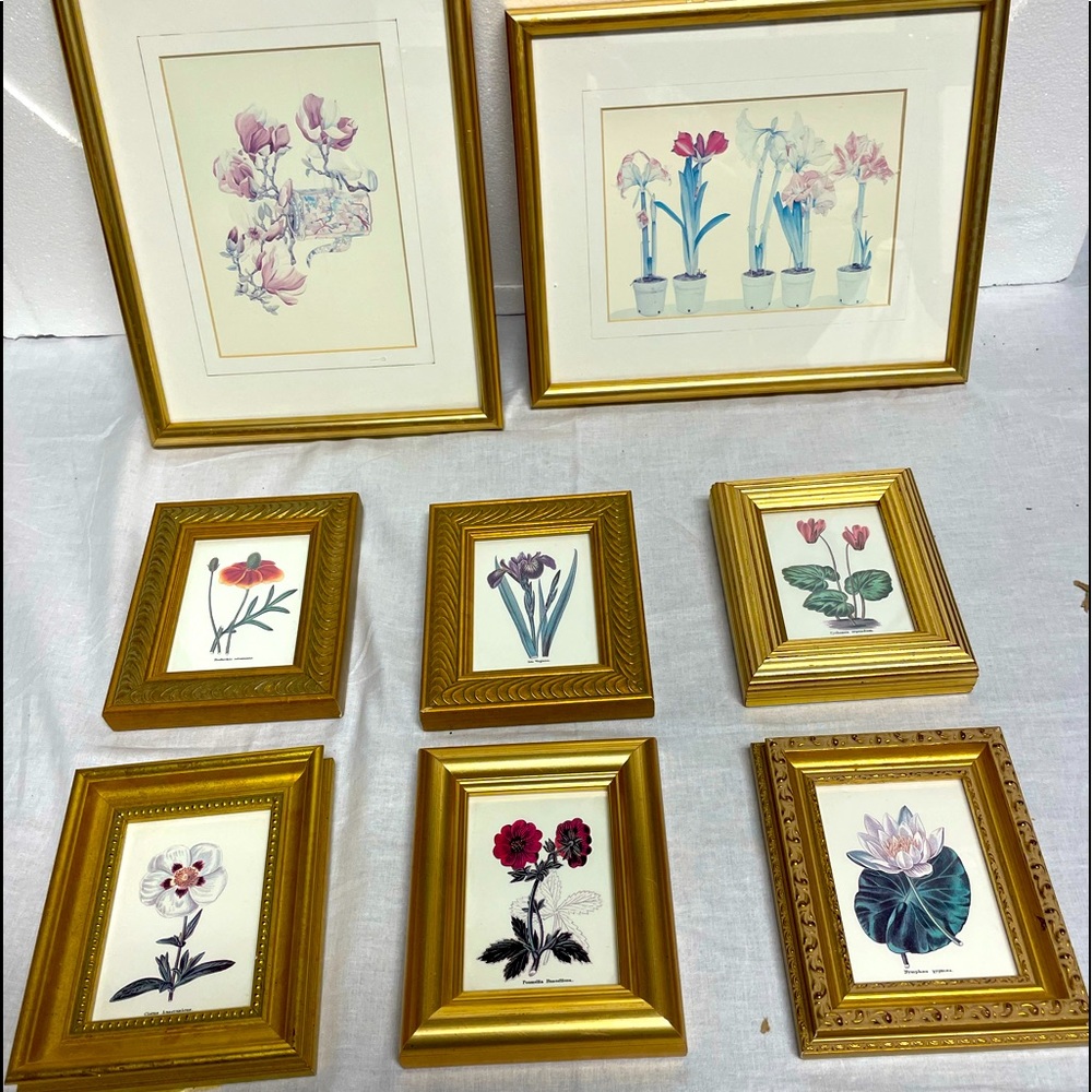 Vintage Balangier Floral Art Set